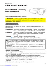 Hitachi CP-EX250 User Manual