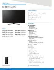 Samsung UN40F6400 Manuals | ManualsLib