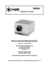 nat SM245 Instalation And Operation Manual