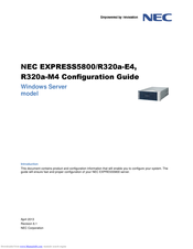 NEC R320a-M4 Configuration Manual