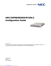 NEC R120b-2 Configuration Manual