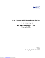 NEC Express5800/B120a User Manual