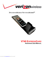 Verizon wireless V740 Expressed Card User Manual