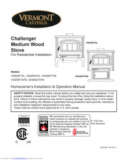 Vermont Castings VSW30FTPB Homeowner's Installation & Operation Manual