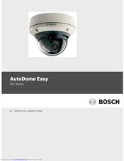 Bosch AutoDome Easy VEZ Series Installation And Configuration Manual