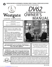 Westgate DV62 Owner's Manual