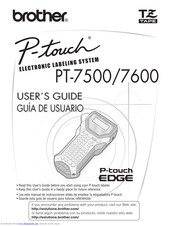 Brother PT 7600 - P-touch EDGE 7600 B/W Thermal Transfer Printer User Manual
