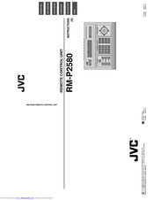 JVC RM-P2580 Instructions Manual
