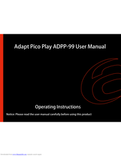Adapt Pico Play ADPP-99 User Manual