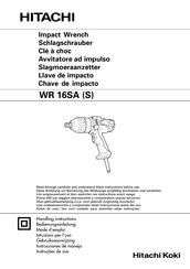 Hitachi WR 16SA Handling Instructions Manual