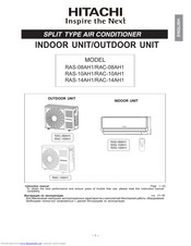 Hitachi RAS-14AH1 Installation Manual