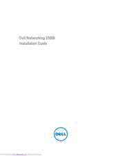 Dell Networking S5000 Installation Manual