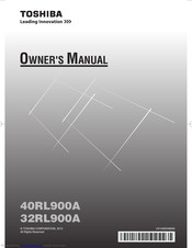 Toshiba 32RL900A Owner's Manual