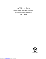 Adlink Technology NuPRO-591 User Manual