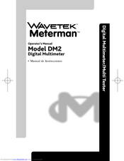 Wavetek Meterman DM2 Operator's Manual