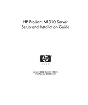 HP ProLiant ML310 Generation 5p Setup And Installation Manual