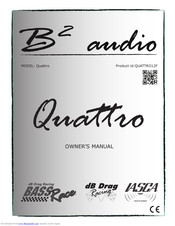 B2audio QUATTRO12F Owner's Manual