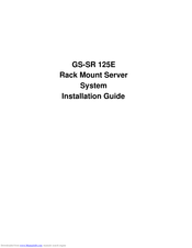 Gigabyte GS-SR 125E Installation Manual