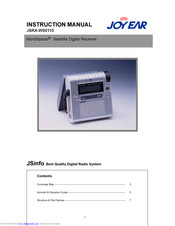 Joy Ear WorldSpace JSRA-WS0110 Instruction Manual