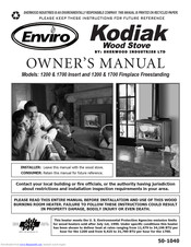 Enviro Kodiak 1700 Insert Manuals | ManualsLib