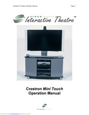 Video Images Crestron Mini Touch Operation Manual