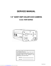 Sony O.S.D. WDR Series Service Manual