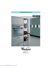 Whirlpool AMW 545 Instructions For Use Manual