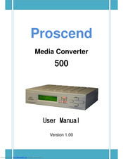 Proscend 500 User Manual