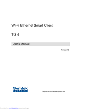 Gemtek systems T-316 User Manual