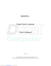 DSM Computer AG 96M4321o User Manual