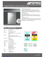 Smeg DWAU157XT Brochure & Specs