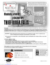 Kozy Heat Thief River Falls 56701 Installation And Operation Manual