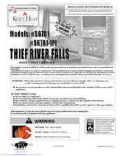 Kozy Heat 56701 Installation And Operation Manual
