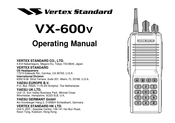Vertex Standard VX-600v Operating Manual