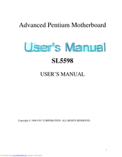 GVC SL5598 User Manual