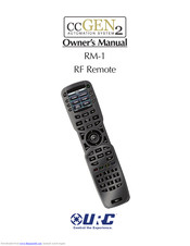 Universal Remote Contorl ccGEN2 RM-1 Owner's Manual