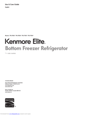 Kenmore Elite 795.7802 Series Use & Care Manual