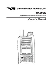 Standard Horizon HX500E Owner's Manual