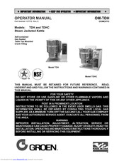 Groen TDHC Operator's Manual