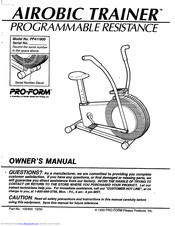Pro-Form PF411900 Owner's Manual