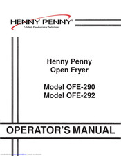 Henny Penny OFE-290 Operator's Manual
