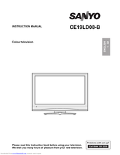 Sanyo CE19LD08-B Instruction Manual
