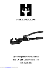 HUSKIE TOOLS CN-258 Operating Instructions Manual