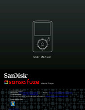 SanDisk sansa Fuze User Manual