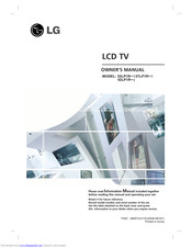 LG 37LP1R Series Owner's Manual