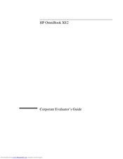 HP OmniBook XE2 Evaluator Manual