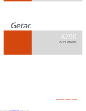 Getac A790 User Manual