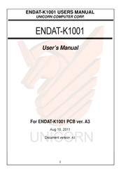 Unicorn Computer ENDAT-K1001 User Manual