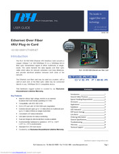 RLH Industries 10M ETHERNET User Manual