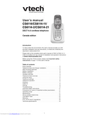 Vtech Cs6114 21 Manuals Manualslib